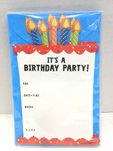 American Greetings Birthday Party Invitations with Envelopes  12 Ct  - Picture 1 of 4