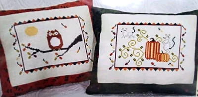 Annie Beez ALL HALLOW'S EVE Folk Art Counted Cross Stitch Patterns 2 Designs - Image 1 of 4