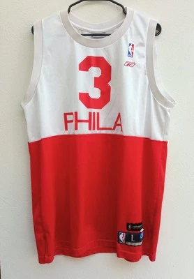 Reebok Men's Jersey Allen Iverson Philadelphia 76ers Authentic NBA Size L - Image 1 of 4