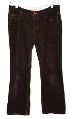 Eddie Bauer Soft Brown Corduroy Pants Curvy Fit Bootcut Women's Size 12P #3294 - Image 1 of 4