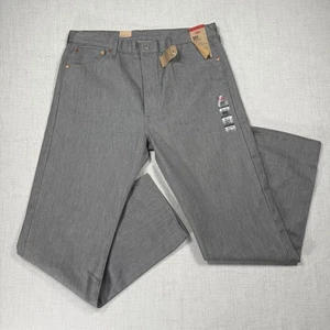 Pantalones de mezclilla Levi's 501 para hombre 38x34 grises originales encogibles a medida no elásticos pierna recta - Imagen 1 de 9