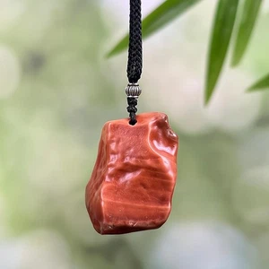 Regalo de Navidad China Mongolia Interior Gobi Color Jade Espécimen Colgante - Imagen 1 de 3