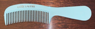 Estee Lauder Comb Small Travel Purse Blue Green 6.5” Vintage Pre-owned. - Image 1 of 4