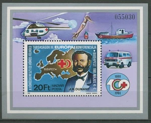 Hungría 1981 Cruz Roja H.Dunat bloque 149 A sin usar (C92576) - Imagen 1 de 1