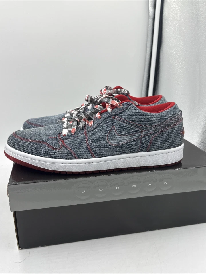 Talla 11 - Air Jordan 1 Retro Bajo Denim W Foto 1 de 4