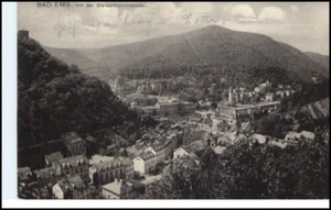 BAD EMS Total 1911 Bedarfspost Blick Bismarck Promenade, alte Postkarte - Bild 1 von 1