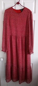 NEW LOOK Lined Midi Dress size 14 Tall - Picture 1 of 7