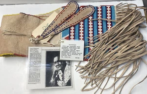 Blackfeet - BEADED - QUILL - TOBACCO PIPE BAG - With Authentic Papers - Picture 1 of 6