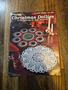 Christmas Holiday Doilies Crochet Patterns Booklet 4 Desings Leisure Arts 2522 - Picture 1 of 1