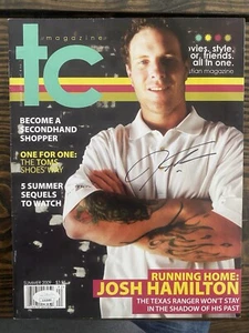 Josh Hamilton Autographed TC magazine MLB Baseball Texas Rangers JSA Authentic - Picture 1 of 3