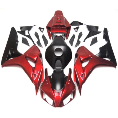 Kit de carenado rojo negro para Honda CBR1000RR 2006 2007 carenados carrocería de inyección Foto 1 de 4