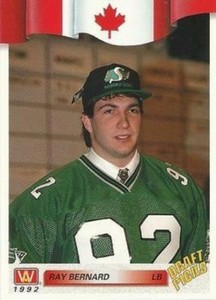 #176 Ray Bernard - Saskatchewan Roughriders - 1992 All World CFL Football