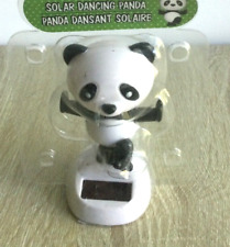 Panda Bear Doing Tai Chi Solar Dancer Bobblehead Toy NEW