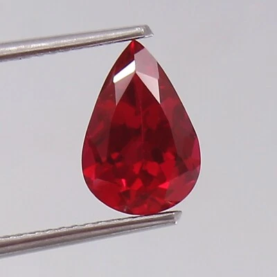 AAA Flawless Mozambique Ruby 11x7mm | Pear Cut Loose Gemstone  for Fine Jewelry - Image 1 of 4