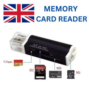 All in One USB Speicherkartenleser Adapter | Micro SD, MMC, SDHC, M2, MS Duo - Bild 1 von 7