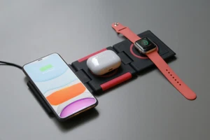 Ampere Unravel AW+ Fast Wireless Charger Pad X 3 Iphone, Earbuds, Watch* - Zdjęcie 1 z 12
