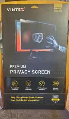 24 Inch Computer Privacy Screen 2 Pk - See Description - OPEN BOX - Image 1 of 3