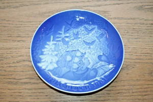 Piatto B G Porcellana Danese Copenhagen Christmas Peace 9081 1981 Bing Grondahl - Foto 1 di 2