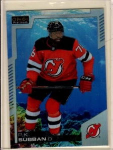 2020-21 OPC Platinum P.K. Subban Aquamarine Card # 54 - Picture 1 of 2