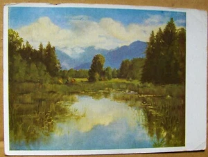 German Postcard. Otto Vaeltl: Easter Lakes - Picture 1 of 2