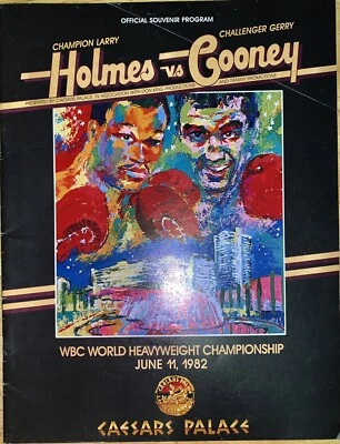 Holmes Cooney Heavyweight Championship Vintage Official fight program. 1982. - Image 1 of 4