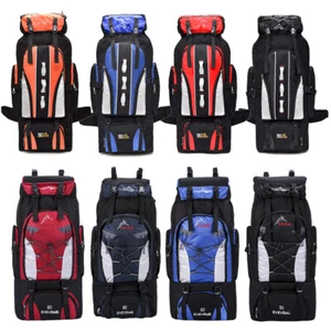 80L/100L Outdoor Hiking Backpack Waterproof Rucksack Travel Camping Bag Daypack - Picture 1 of 18