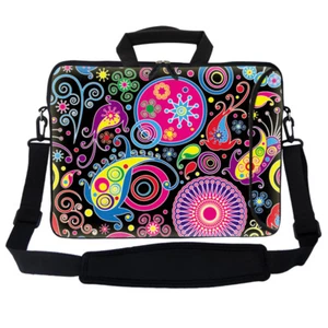 17.3" 17" Neoprene Laptop Bag Sleeve with Pocket Shoulder Strap Handle 2701 - Picture 1 of 3