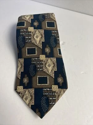 Corbata de cuello de seda geométrica colorida Evan-Picone de colección para hombre EE. UU. Foto 1 de 4