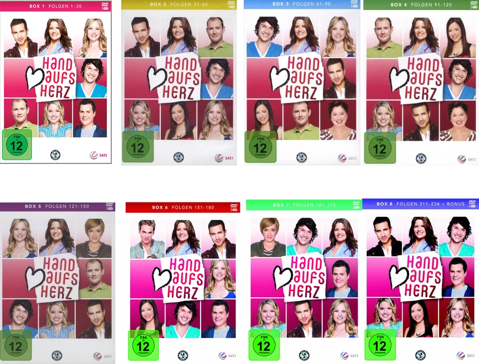 24 DVDs * HAND AUFS HERZ - FOLGEN 1 - 234 # NEU OVP &B