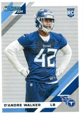 2019 DONRUSS RC D'ANDRE WALKER TENNESSEE TITANS ROOKIE - D731-1 - Image 1 of 2
