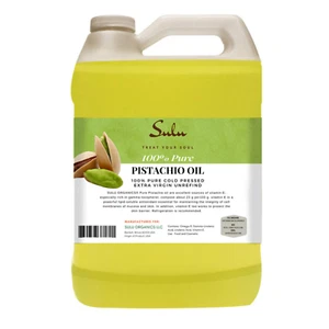 1 Gallon Extra Virgin Unrefined Pistachio Oil Cold Pressed - Picture 1 of 1