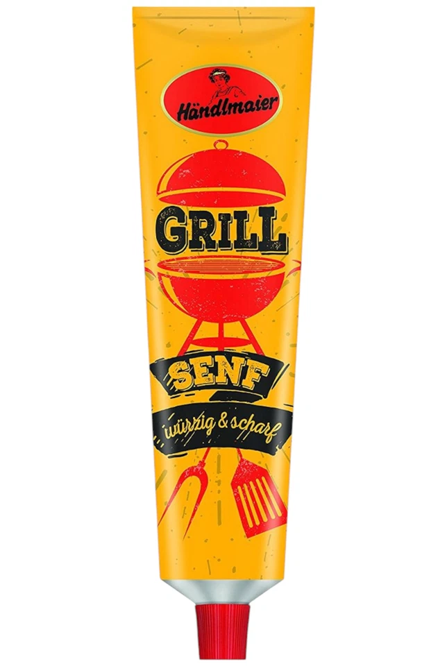 Händlmaier Grillsenf 200 ml Tube Senf Wurst Grillen süß-scharf (14,95 EUR/l) - Bild 1 von 1