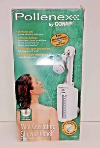 Pollenex by Conair DP1020S Mini Oscillating Shower Panel Power Massaging Jets - Picture 1 of 16