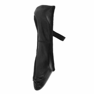 Ballet Shoes, Black Leather Ballet Dance shoes Full Sole Children & Adults Sizes - Picture 1 of 7