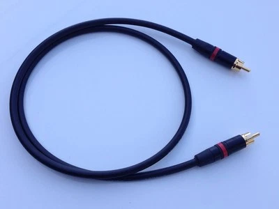 Cable de interconexión Neutrik Rean Phono RCA Canare Quad L_4E6S de 3 pies código rojo Foto 1 de 4