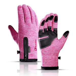 Men Women Winter Windproof Gloves Waterproof Thermal Touch Screen Gloves Mittens