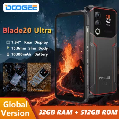 DOOGEE Blade20 Ultra Rugged Phone Rear Screen 32GB+512GB 10300mAh 50MP NFC IP68 - Image 1 of 4