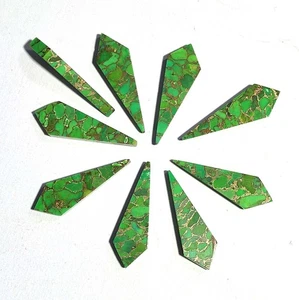 Cabujón turquesa cobre verde natural Arizona artesanal piedras preciosas suministro de joyería - Imagen 1 de 10
