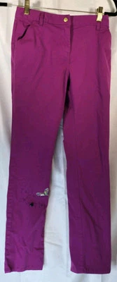 Pantalones BROOKS BROTHERS Niñas Preppy Rosa Salmón Cintura Ajustable Talla 14 Foto 1 de 4