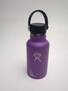 Hydroflask 12oz Trinkflasche Lila Edelstahl Logo - Bild 1 von 6