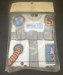 BABY GAP ASTRO 2 pc Boy PJ'S Size 12-18 months organic Astronaut Costume NWT - Picture 1 of 6