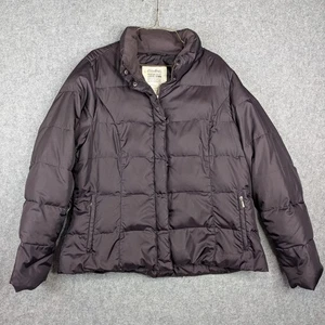 Eddie Bauer Women’s Goose Down Coat Jacket Purple Plum XL Winter Warm - EUC - Picture 1 of 7