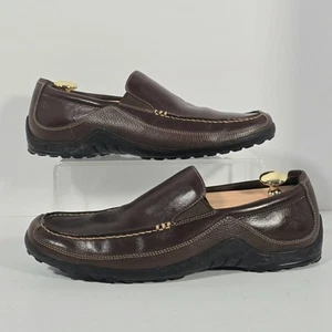 Cole Haan Leather Loafers Tucker Venetian Slip-On Mens 12M French Roast C04059 - Picture 1 of 9