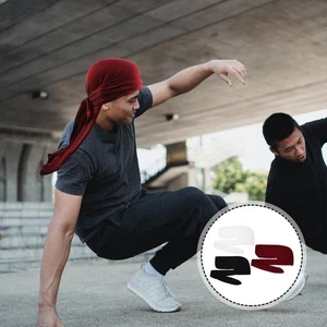  3 Stück Kopftücher für Damen Turban Kopftuch Schwarz Mode Kopfbedeckung - Bild 1 von 12