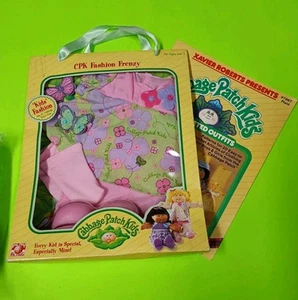2005 CPK Fashion Frenzy PINK PURPLE FLORAL Outfit 16" Cabbage Patch Kids + Book - Picture 1 of 21