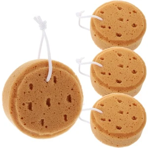 4 Pcs Bath Sponge Children's Bathing Tool Round Brush Skin Exfoliator for Body - Picture 1 of 12
