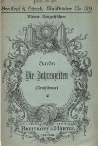 Die Jahreszeiten von J. Haydn : Einzelausgabe aus dem "Führer durch den Konzerts - Picture 1 of 1