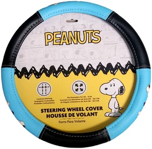 New Snoopy Dog House Car Accessory Faux Leather Steering Wheel Cover 14.5-15.5 - Picture 1 of 8