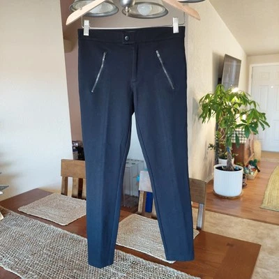 J. Crew Ponte Knit Pixie Pants Women's Size 4 Black Skinny Stretch Zipper Career - Image 1 of 4