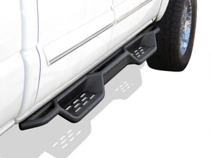 Black Side Step Nerf Bars For 01-07 Chevy Silverado GMC Sierra Crew Cab - Picture 1 of 6